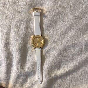 Movado Gold and White Watch
